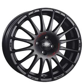 OZ Superturismo GT Matt Black 7x17 4/108 ET48 CB75.1