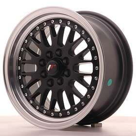 Japan Racing JR10 Black Machined 7x15 4/100/108 ET30 CB74.1