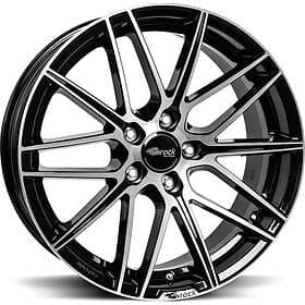 Brock Wheels B34 Black Full Polish 8.5x19 5/115 ET40 CB70.2