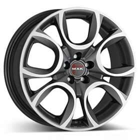 MAK Wheels Torino Anthracite Polished 7x16 5/110 ET41 CB65.1