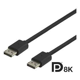 Deltaco 32,4Gbps DP8K DisplayPort - DisplayPort 1,5m