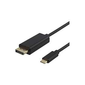 Deltaco 21,6Gbps USB C - DisplayPort 0,5m