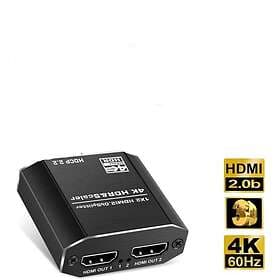 NÖRDIC 18Gbps HDMI - 2xHDMI F-F Splitter Adapter