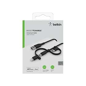 Belkin Boost Charge USB A - USB Micro-B (with Lightning and USB C) 2.0 1m