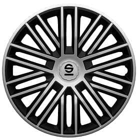 Sparco Bergamo 16" Silver/Svart 4st