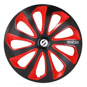 Sparco Sicilia 15" Svart/Röd Kol 4st