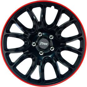 J-Tec Hero GTR 13" Svart/Röd 4st