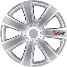 Auto-Style VR 14" Silver/Kol/Logo 4st
