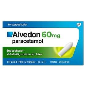 Alvedon 60mg 10 Suppositorier