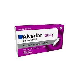 Alvedon 125mg 10 Suppositorier