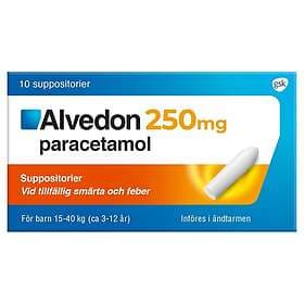 Alvedon 250mg 10 Suppositorier