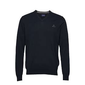 Gant Classic Cotton V-neck Sweater (Herr)