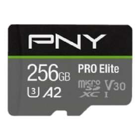 PNY Pro Elite microSDXC Class 10 UHS-I U3 V30 A2 100/90MB/s 256GB