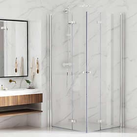 Bathlife Duschhörn Vikbar Rak 90x90