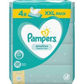 Pampers Sensitive Baby Wipes 4x80st