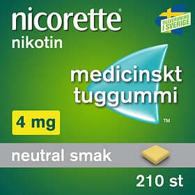 Nicorette Medicinskt Tuggummi 4mg 210st