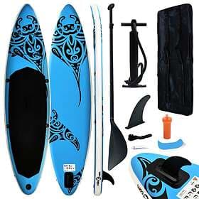 vidaXL Inflatable SUP Paddleboard Set 366x76x15cm