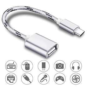 NÖRDIC USB C - USB A 3.0 M-F Adapter 0,3m