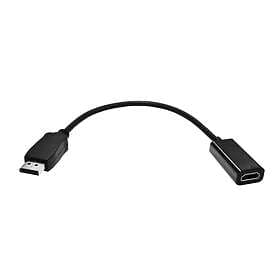 NÖRDIC Displayport - HDMI M-F Adapter 0,2m