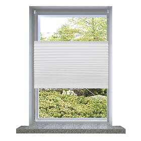 vidaXL Plisségardin 80x150cm (Vit)