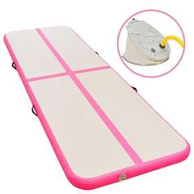 vidaXL Inflatable Gymnastics Mat with Pump 800x100x10 cm PVC