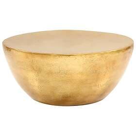 vidaXL Coffee Table Hammered Aluminium 70x30 cm Brass