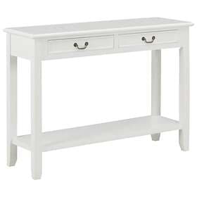 vidaXL Console Table White 110x35x80 cm Wood