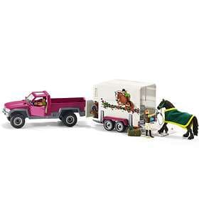 Schleich 42346 Pick Up Bil med Hästtransport