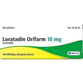 Loratadin Orifarm 10mg 30 Tabletter