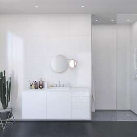 Fibo Våtrumsskiva Denver White 3091-LM6060HG 62x302cm