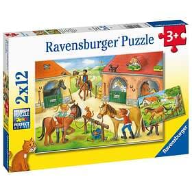 Ravensburger Pussel Glada Dagar Vid Stallet 2x12 Bitar