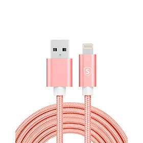 SiGN Nylon 2,1A USB A - Lightning 3m