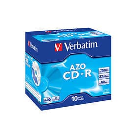 Verbatim CD-R 700MB 52x 10-pack Jewelcase Crystal