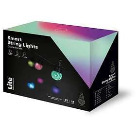 Lite Bulb Moments Smart Light Chain Globe Facets 25L-50cm (12m)