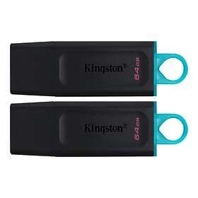 Kingston USB 3.2 Gen 1 DataTraveler Exodia 64GB (2-pack)