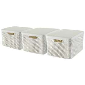 Curver Style L Förvaringslåda Med Lock 3-pack
