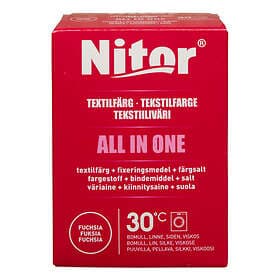 Nitor All In One Textilfärg Röd Fuchsia 230g