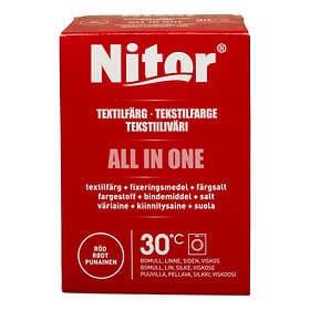 Nitor All In One Textilfärg Röd 230g