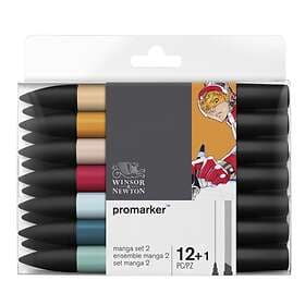 Winsor & Newton Promarker Manga Set 2 Märkpennor 13-pack