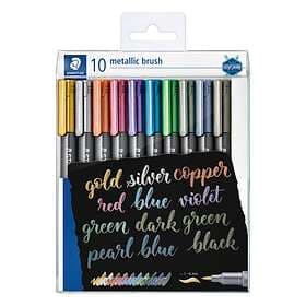 Staedtler Metallic Brush Penselpennor 10-pack