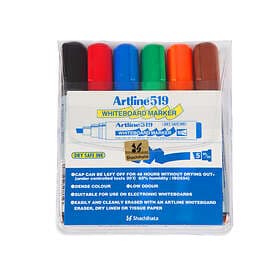 Artline 519 Whiteboardpennor 6-pack