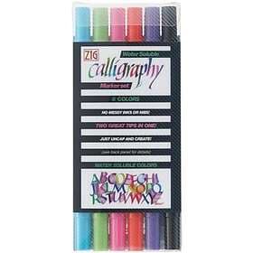 ZIG Calligraphy Marker Set Penselpennor 6-pack
