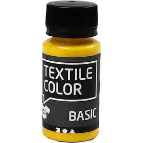Creativ Company Textile Color Basic Textilfärg Primärgul 50ml