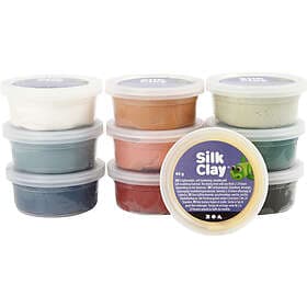 Silk Clay Dova Mixade Färger Modellera 10x40g