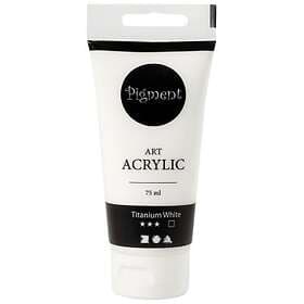 Pigment Art Acrylic Akrylfärg Titanium White 75ml