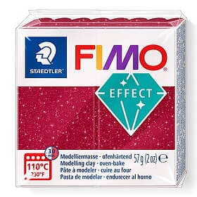 Staedtler Fimo Effect 202 Glitter Colour Red Modellera 57g