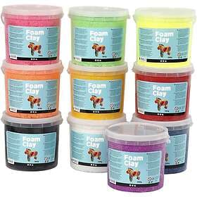 Foam Clay Mixade Färger Pärllera 10x560g