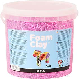 Foam Clay Neonrosa Pärllera 560g