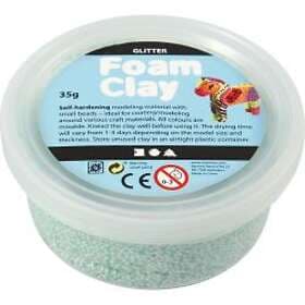 Foam Clay Glitter Ljusgrön Pärllera 35g