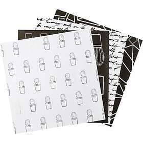 Vivi Gade Origamipapper 10x10cm 80g Svart & Vit 40 Blad